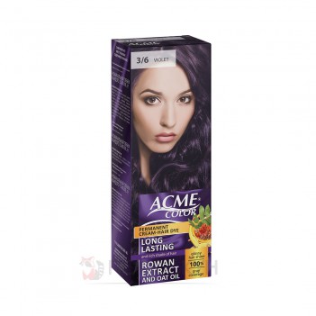 ﻿Фарба для волосся Рябіна 3-6 Фіолетовий Acme Color