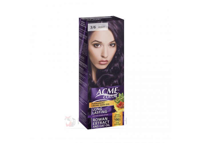 ﻿Фарба для волосся Рябіна 3-6 Фіолетовий Acme Color