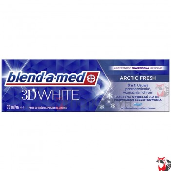 ﻿БЛЕНД-А-МЕД зубна паста для дорослих 75мл 3D ВАЙТ Арктична свіжість Blend-a-med