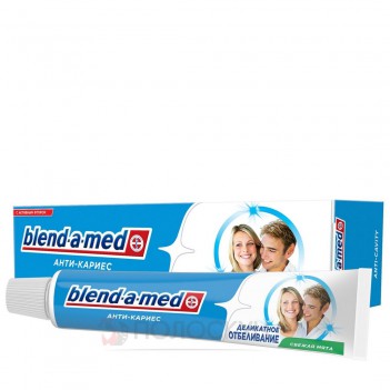 ﻿Зубна паста Делікатне відбілення Свіжа м'ята Blend-a-med