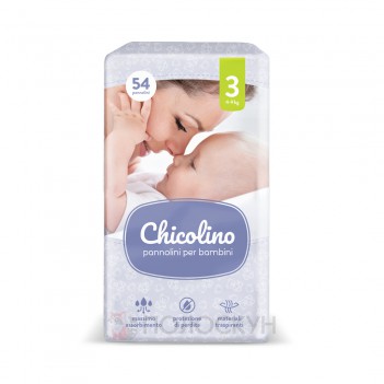 ﻿Підгузки дитячі N3 4-9 кг Chicolino