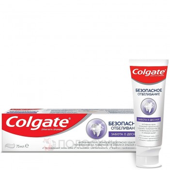 ﻿Зубна паста Безпечне відбілювання та турбота про ясна Colgate