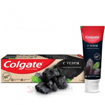 ﻿Зубна паста Ефективне відбілювання з вугіллям та м'ятою Colgate