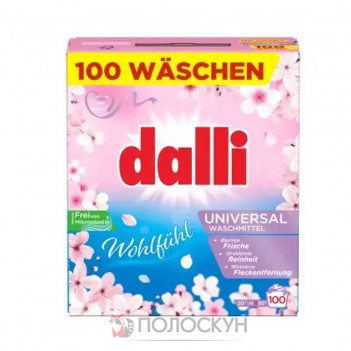 ﻿ДАЛЛІ пральний порошок автомат 6кг (100 прань) Універсал коробка Dalli