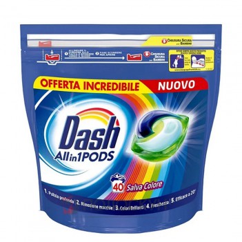 ﻿Капсули для прання 3в1 Color Dash Classico