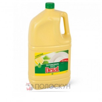 ﻿Засіб для миття посуду 3л Лимон Dexal