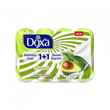 ﻿Докса мило екопак 4 80г CARE Авокадо з кремом Doxa