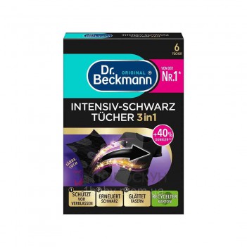 ﻿Серветки для відновлення чорного - 6шт Dr. Beckmann