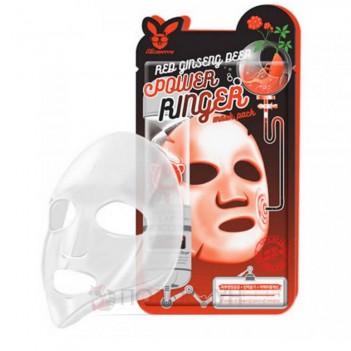 ﻿Тканинна маска для обличчя Омолоджувальна з женшенем Elizavecca