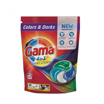 ﻿Капсули для прання кольорових та чорних речей Gama