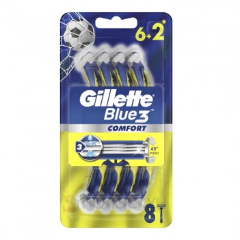 ﻿ДЖИЛЕТ станок для гоління Blue Comfort 6+2 шт Gillette