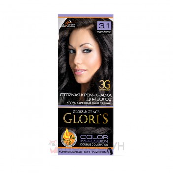 ﻿Фарба для волосся №3.1 Натуральний шатен Gloris