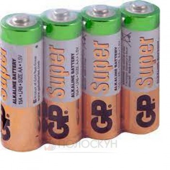﻿АЛКАЛІНЕ СУПЕР  батарейка AAA 24А-2DP-S4 лужна LR3 ціна за 1шт GP