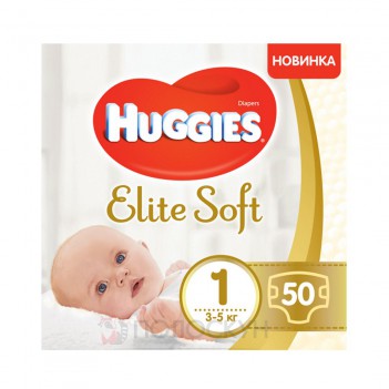 ﻿Підгузки N1 Elite Soft до 5 кг Huggies