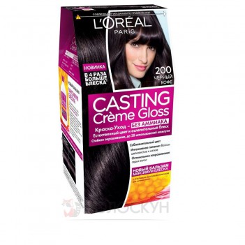 ﻿Фарба для волосся Casting Creme Gloss №200 Чорне дерево LOreal