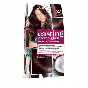 ﻿Фарба для волосся Casting Creme Gloss №323 Чорний шоколад LOreal