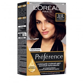 ﻿Фарба для волосся Recital Preference №3.12 Глибокий темно-коричневий LOreal