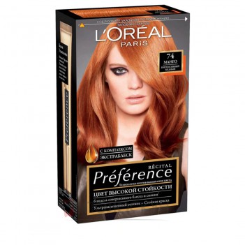 ﻿Фарба для волосся Recital Preference №74 Інтенсивний мідний LOreal