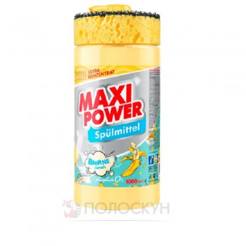 ﻿МАКСІ ПАВЕР засіб для миття посуду 1л Банан Maxi Power