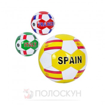 ﻿Мяч футбольний  3 види(країни),розмір 5, ПВХ¶Китай Китай (EN3332)  (30605)