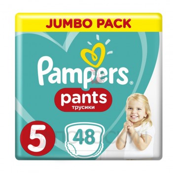 ﻿ПАМПЕРС  Дитячі одноразові підгузники-трусики Pants Junior (12-17 кг) Джамбо 48 шт Pampers