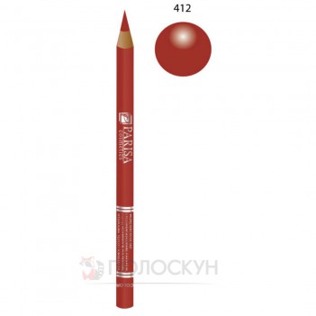 ﻿Олівець для губ №412 Червоний класік Parisa