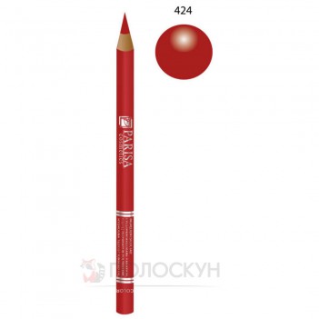 ﻿Олівець для губ №424 Червоний класік Parisa