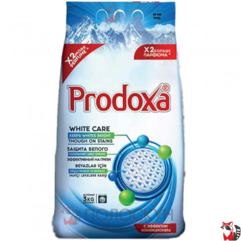 ﻿ПРОДОКСА пральний порошок 3кг WHITE CARE PRODoxa