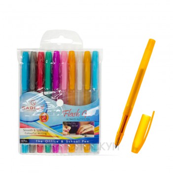﻿Ручка Flash Gel гелева 10 кольорів Radius-I-Pen