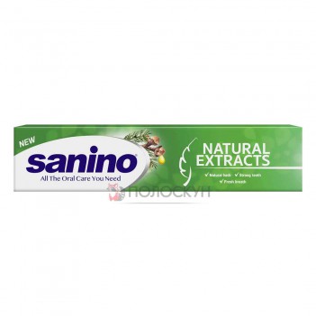 ﻿САНІНО зубна паста 90мл З Натуральними Екстрактами  Sannino