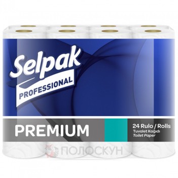 ﻿Туалетний папір Premium 3-х шаровий Selpak
