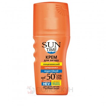 ﻿Крем для засмаги SPF 50+ Sun Time