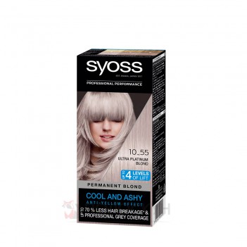 ﻿Фарба для волосся 10-55 Ультра Платиновий Блонд Baseline Syoss