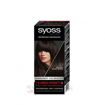 ﻿Фарба для волосся 2-1 Насичений Чорно-каштановий Baseline Syoss