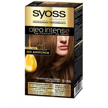 ﻿Фарба для волосся Oleo Intense (5-86) Карамельний каштановий Syoss